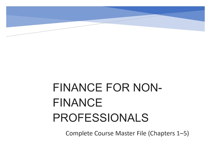 provide expert tutoring in accounting and finance